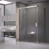 Ravak Matrix sprchovací kút 100x80 cm štvorcová biela lesklé/priehľadné sklo 0WLA4100Z1