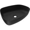 Mexen Ono, umývadlo na dosku z konglomerátu 51 x 39 cm, čierna matná, 23045171 Mexen Ono, umývadlo na dosku z konglomerátu 51 x 39 cm, čierna matná, 23045171