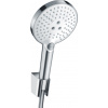 Hansgrohe Sprchová hlavice s hadicí Raindance Select S bílá/chrom 26721400 Hansgrohe Sprchová hlavice s hadicí Raindance Select S bílá/chrom 26721400
