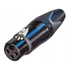 XLR konektor 3-pinový samica NC3FXX-B Neutrik čierny mikrofónový na kábel XLR konektor 3-pinový samica NC3FXX-B Neutrik čierny mikrofónový na kábel