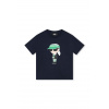 Detské bavlnené tričko Karl Lagerfeld tmavomodrá farba, s potlačou Z30052.114.150 138