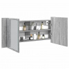 zahrada-XL LED kúpeľňová zrkadlová skrinka sivá sonoma 100x12x45 cm 834960 zahrada-XL LED kúpeľňová zrkadlová skrinka sivá sonoma 100x12x45 cm 834960