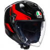 AGV K-5 JET MULTI ROCKET BLACK/GREY/RED Velkosť: XS AGV K-5 JET MULTI ROCKET BLACK/GREY/RED Velkosť: XS