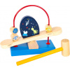 Small Foot Montessori drevená hra s kladivkom Space
