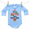 Boodyy Modré body s dlhým rukávom Veselé Vianoce a šťastný nový rok 56 (0-2 mesiace) Boodyy Modré body s dlhým rukávom Veselé Vianoce a šťastný nový rok 56 (0-2 mesiace)