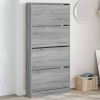 vidaXL Botník so 4 výklopnými zásuvkami sivý dub sonoma 80x21x163,5 cm vidaXL Botník so 4 výklopnými zásuvkami sivý dub sonoma 80x21x163,5 cm