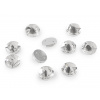 Brúsené kamienky našívacie Ø10 mm crystal 12ks Brúsené kamienky našívacie Ø10 mm crystal 12ks