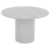 Jedálenský stôl, biely mramor/MDF, priemer 120 cm, MAHIR TYP 1 Jedálenský stôl, biely mramor/MDF, priemer 120 cm, MAHIR TYP 1