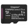 Pamäťová karta Kingston Canvas Select Plus MicroSDXC 1TB UHS-I U3 (R150/W30) (SDCS3/1TBSP) čierna Pamäťová karta Kingston Canvas Select Plus MicroSDXC 1TB UHS-I U3 (R150/W30) (SDCS3/1TBSP) čierna