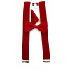 Detská kravata CGM 6-12 rokov červená (Detské červené rovnátka s červenou motýlkou)