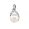 Zlatý přívěsek Azami z bílého zlata s přírodní perlou a Brilliance Zirconia Zlatý přívěsek Azami z bílého zlata s přírodní perlou a Brilliance Zirconia