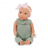 LullaBaby Bábika 35 cm v overale s čelenkou LullaBaby Bábika 35 cm v overale s čelenkou