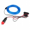 OPTICKÉ VLÁKNO EL WIRE LED PÁSKA AMBIENT 3M MODRÁ INTERIÉR AUTA 12V OPTICKÉ VLÁKNO EL WIRE LED PÁSKA AMBIENT 3M MODRÁ INTERIÉR AUTA 12V