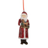 Clayre & Eef Vianočná závesná ozdoba Santa Claus s koníkom - 4*3*11 cm - Clayre & Eef Clayre & Eef Vianočná závesná ozdoba Santa Claus s koníkom - 4*3*11 cm - Clayre & Eef