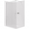 CERANO - Sprchová zástena Walk-in Onyx Cube Ľ/P - 8 mm - hranatá vzpera - chróm, ryhované sklo - 50x200 cm CERANO - Sprchová zástena Walk-in Onyx Cube Ľ/P - 8 mm - hranatá vzpera - chróm, ryhované sklo - 50x200 cm