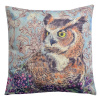 Clayre & Eef Dekoračný vankúš so sovou - 43 * 43 cm - Clayre & Eef Clayre & Eef Dekoračný vankúš so sovou - 43 * 43 cm - Clayre & Eef