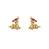 Disney Kids' Bambi Stud Earring Gold One Size Disney Kids' Bambi Stud Earring Gold One Size