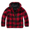 Brandit detská Teddyfleece bunda s kapucňou, červená/čierna - 134/140 Brandit detská Teddyfleece bunda s kapucňou, červená/čierna - 134/140
