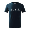 Ekg psia labka - Tričko detské bavlnené - 134 cm/8 rokov ( Tmavomodrá (takmer čierna) ) Ekg psia labka - Tričko detské bavlnené - 134 cm/8 rokov ( Tmavomodrá (takmer čierna) )