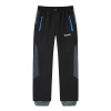 Chlapčenské softshellové nohavice, zateplené - Wolf B2495, čierna / modré zipsy Farba: Čierná, Veľkosť: 110 Chlapčenské softshellové nohavice, zateplené - Wolf B2495, čierna / modré zipsy Farba: Čierná, Veľkosť: 110