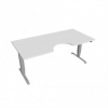 Pracovný stôl Motion Ergo, ZO, 3S, 180x61-128x90 cm, biela/sivá Pracovný stôl Motion Ergo, ZO, 3S, 180x61-128x90 cm, biela/sivá
