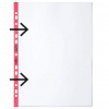 Euroobal DURABLE otvorený zľava A4 90mic s červeným okrajom 100ks Euroobal DURABLE otvorený zľava A4 90mic s červeným okrajom 100ks