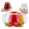 5X SKLENENÝ POHÁR POHÁRIK MAJO 245ML S VIEČKOM NA MED, DŽEM, LEKVÁR, KONFITÚRU, ZAVÁRANINY 5X SKLENENÝ POHÁR POHÁRIK MAJO 245ML S VIEČKOM NA MED, DŽEM, LEKVÁR, KONFITÚRU, ZAVÁRANINY