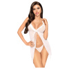 Penthouse - babydoll a tanga - priehľadné - biele - L/XL Penthouse - babydoll a tanga - priehľadné - biele - L/XL