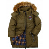 Detská bunda - GPP Park bunda 122 (Zelená prešívaná bunda khaki parka kožušina 122) Detská bunda - GPP Park bunda 122 (Zelená prešívaná bunda khaki parka kožušina 122)