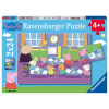 Ravensburger Prasiatko Peppa - puzzle - Prasiatko Peppa v škole - 2 x 24 dielikov Ravensburger Prasiatko Peppa - puzzle - Prasiatko Peppa v škole - 2 x 24 dielikov