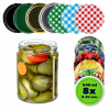 SKLENENÉ POHÁRE 540ml NA ZAVÁRANIE POTRAVÍN 8 ks + VIEČKA SKLENENÉ POHÁRE 540ml NA ZAVÁRANIE POTRAVÍN 8 ks + VIEČKA