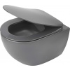 Deante Peonia, záchodová misa so sedátkom, bez okraja, titánová, CDEDDZPW Deante Peonia, záchodová misa so sedátkom, bez okraja, titánová, CDEDDZPW