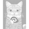 ZUTY Bodkovanie - MAČKA S ROLÁDOU Rámovanie: bez rámu a bez vypnutia plátna, Rozmer: 80x100 cm ZUTY Bodkovanie - MAČKA S ROLÁDOU Rámovanie: bez rámu a bez vypnutia plátna, Rozmer: 80x100 cm
