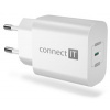 CONNECT IT Voyager2 nabíjecí adaptér 1×USB-C, 25W PD, bílá CONNECT IT Voyager2 nabíjecí adaptér 1×USB-C, 25W PD, bílá