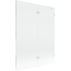 Mexen Lunar vaňová zástena 2-krídlová pravá 130 x 150 cm, transparentná, biela - 897-130-100-20-00-P Mexen Lunar vaňová zástena 2-krídlová pravá 130 x 150 cm, transparentná, biela - 897-130-100-20-00-P