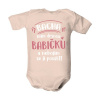 Dětské body s potlačou Drsná babička - pro holky dětské Světle růžová 12-18 měsíce Dětské body s potlačou Drsná babička - pro holky dětské Světle růžová 12-18 měsíce