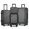 Sada 4 pevných kufrov KONO ABS+PC - 9.6/35.8/61.2/93.38 L - sivá Sada 4 pevných kufrov KONO ABS+PC - 9.6/35.8/61.2/93.38 L - sivá