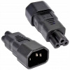 Premium Cord adaptér IEC C14 na IEC C5 trojlístek 230V 10A Premium Cord adaptér IEC C14 na IEC C5 trojlístek 230V 10A