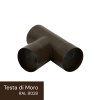 LP odbočka Y - RAL 8028 Testa di Moro, 80/80 mm LP odbočka Y - RAL 8028 Testa di Moro, 80/80 mm