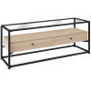 tectake 404693 televízny stolík maidenhead 121,5x41,5x50,5cm - industrial svetlé drevo, dub sonoma tectake 404693 televízny stolík maidenhead 121,5x41,5x50,5cm - industrial svetlé drevo, dub sonoma