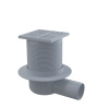 ALCA Podlahový odtok 105 × 105/50 mm, sivá mriežka, zápachová uzávierka APV5111 ALCA Podlahový odtok 105 × 105/50 mm, sivá mriežka, zápachová uzávierka APV5111