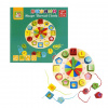 CreativeToys Drevené hodiny s navliekaním CreativeToys Drevené hodiny s navliekaním