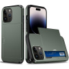 Plastový kryt CARD na iPhone 14 Pro - Army Green Plastový kryt CARD na iPhone 14 Pro - Army Green