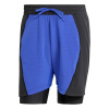 adidas Tennis Shorts and Inner Shorts Set Mens Blk/Blu S adidas Tennis Shorts and Inner Shorts Set Mens Blk/Blu S
