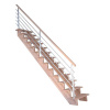 StarWood Schody Lindos Pro bukové rovné 80cm otvorené dizajn. nerez. zábradlie StarWood Schody Lindos Pro bukové rovné 80cm otvorené dizajn. nerez. zábradlie