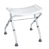 Kúpeľňová stolička, sklopná, biela Kúpeľňová stolička, sklopná, biela