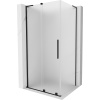 Mexen Velar L sprchová kabína posuvná 110 x 75 cm, mráz, čierna - 871-110-075-33-70 Mexen Velar L sprchová kabína posuvná 110 x 75 cm, mráz, čierna - 871-110-075-33-70