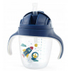 BabyOno Nekvapkajúci hrnček so zaťaženou slamkou, 240 ml, modrý BabyOno Nekvapkajúci hrnček so zaťaženou slamkou, 240 ml, modrý