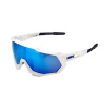 SPEEDTRAP - Matte White - HiPER Blue Multilayer Mirror Lens SPEEDTRAP - Matte White - HiPER Blue Multilayer Mirror Lens