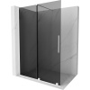 Mexen Velar, sprchová zástena s posuvnými dverami Walk-in 130 x 200 cm, 8mm šedé sklo, biela matná, 871-130-000-43-20 Mexen Velar, sprchová zástena s posuvnými dverami Walk-in 130 x 200 cm, 8mm šedé sklo, biela matná, 871-130-000-43-20